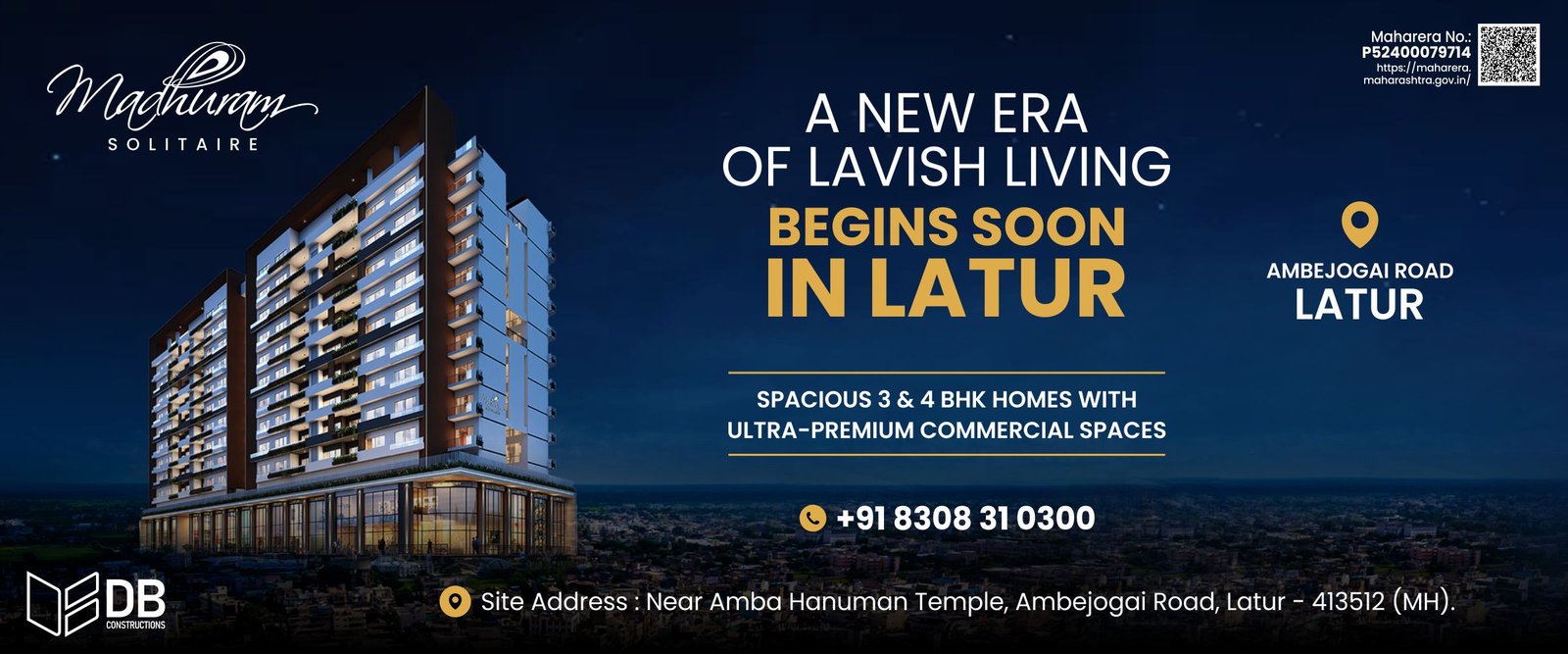 Luxury 3 & 4 bhk flats in latur Banner 3