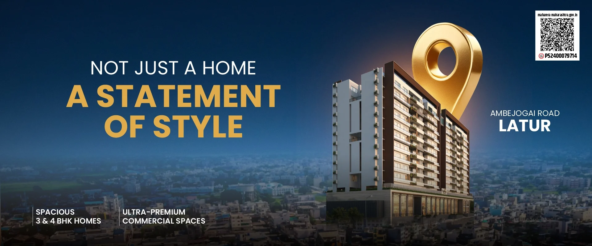 Luxury 3 & 4 bhk flats in latur banner 2